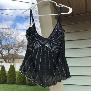 Black Sequin Camisole